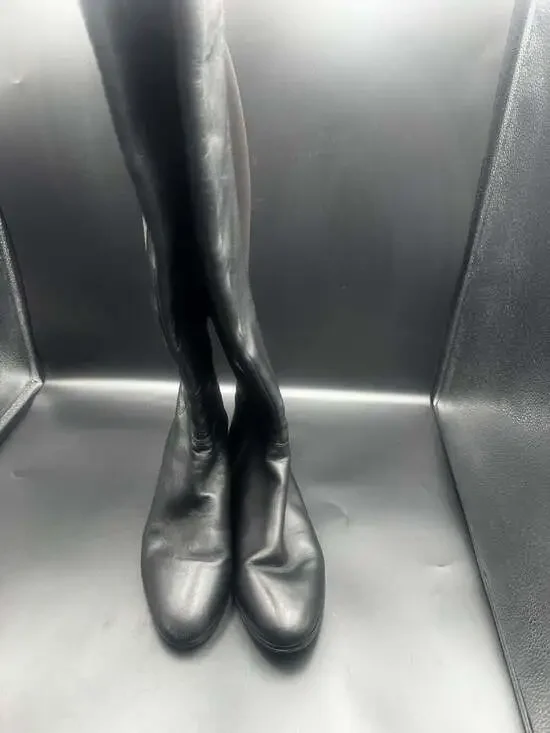 Michael Kors Black Leather Knee High Boots