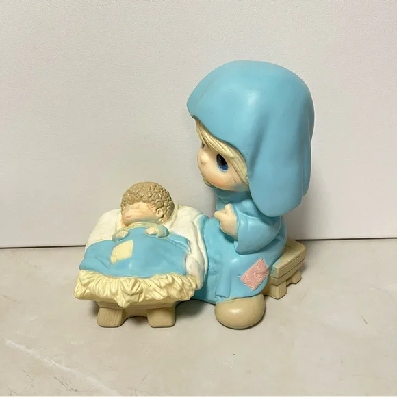 Nativity Precious Moments VTG 1999 Mary and Baby Jesus Large Figurine
