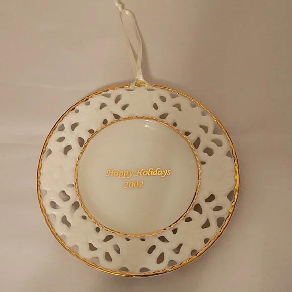 2002 Happy Holidays Plate Decoration
