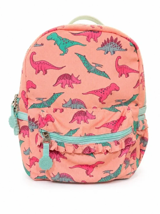 SweetHoney Pink Dinosaur Ruffle Lunch Bag Insulated Lunch Kit