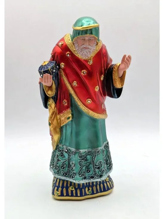 King Melchior Figurine Hawthorne Village Jeweled Nativity Collection Resin 7.25