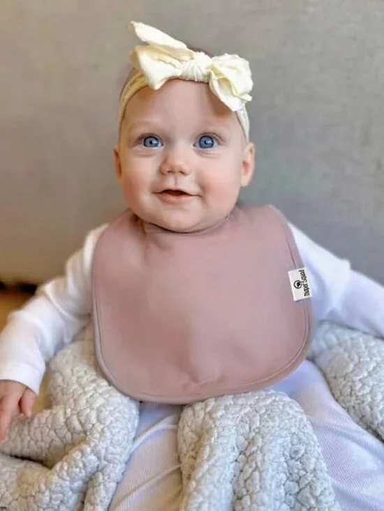 Diaper Squad 10 pack Muted Square Organic Cotton & Fleece Baby Drool Bibs Set