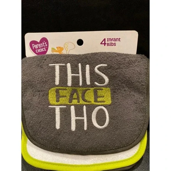 4 piece  bib set