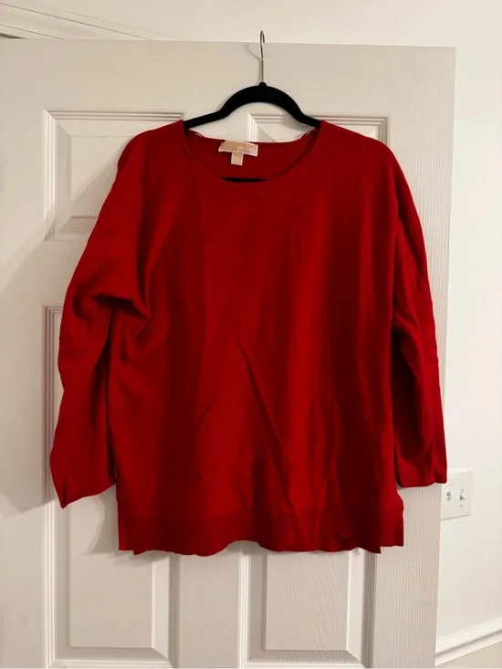 Michael Kors Bold Red Crewneck Sweater