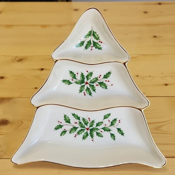 Lenox Holiday Dimension Collection Tree Divided Server