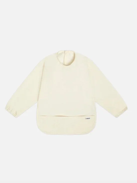 NWT Lalo Smock Bib Long Sleeve (Light Gray)
