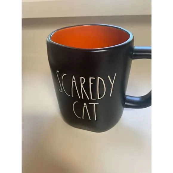 Rae Dunn Halloween Mug SCAREDY CAT