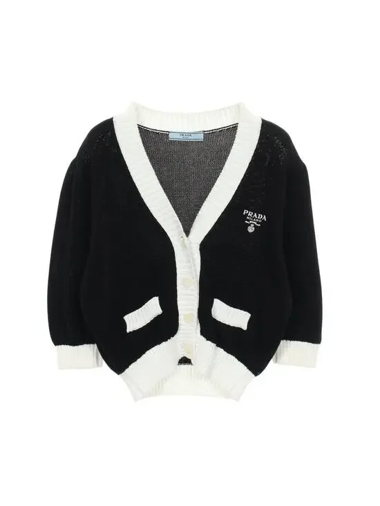 Prada Logo Embroidery Cardigan P25I04S #282180P10B