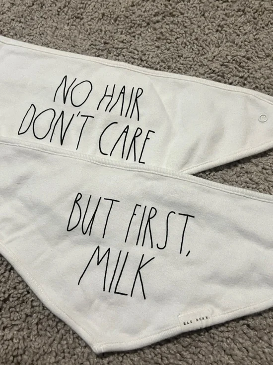 Rae Dunn Baby Bibs - Set of 2