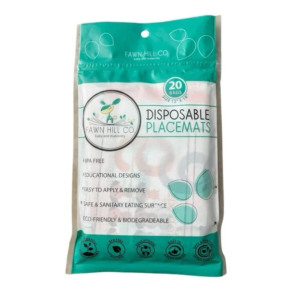 FAWN HILL CO Baby/Maternity Disposable BPA Free Placemats (Lot of  2)-Brand NEW
