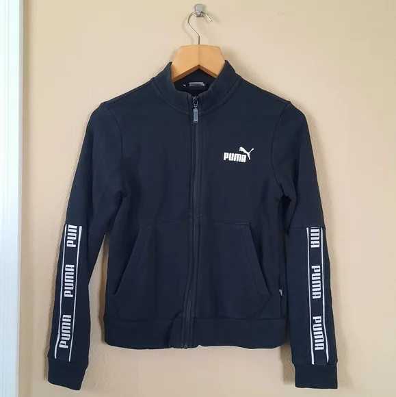 Puma Athletic Zip Sweater Black Athleisure