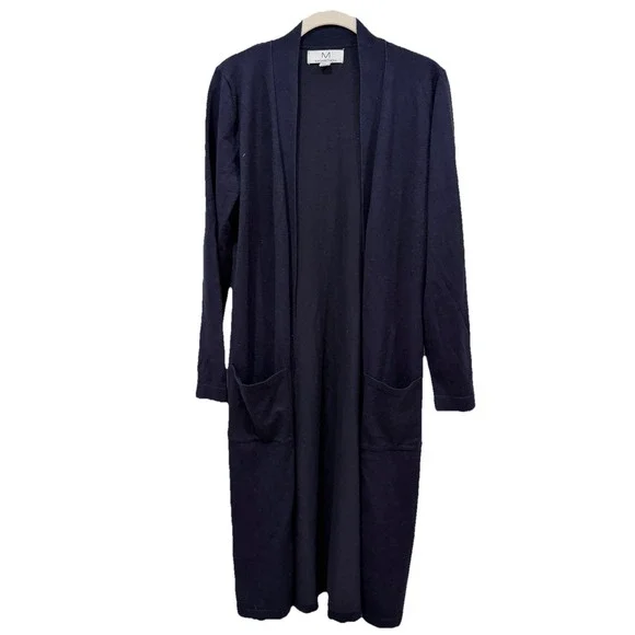 Women's Magaschoni‎ Medium M Blue Cardigan