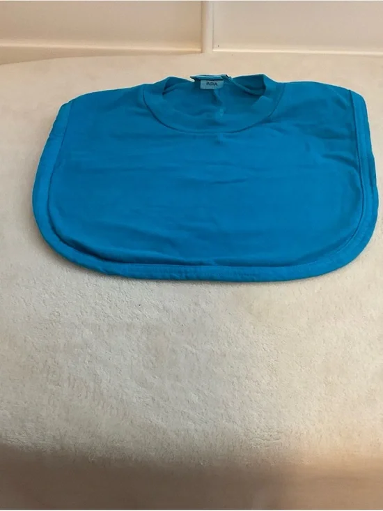 Blue Kids Bib - Soft Absorbent Feeding Bib