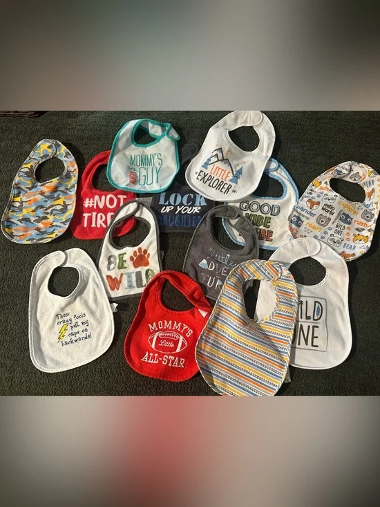 Lot of Baby Bibs Boy