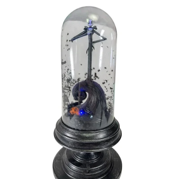 The Nightmare Before Christmas Jack Skellington Cloche Light Up Swirling Confett