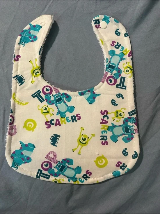 Handmade Monsters Inc bib