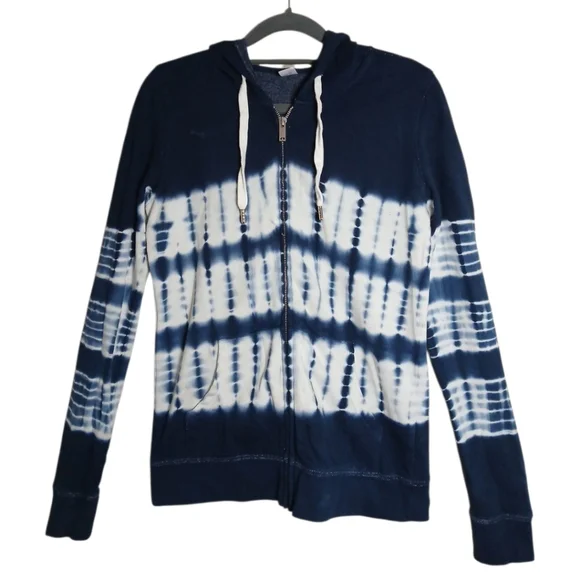 Old‎ Navy Navy Blue and White Tie-Dye Sweater Sz XS