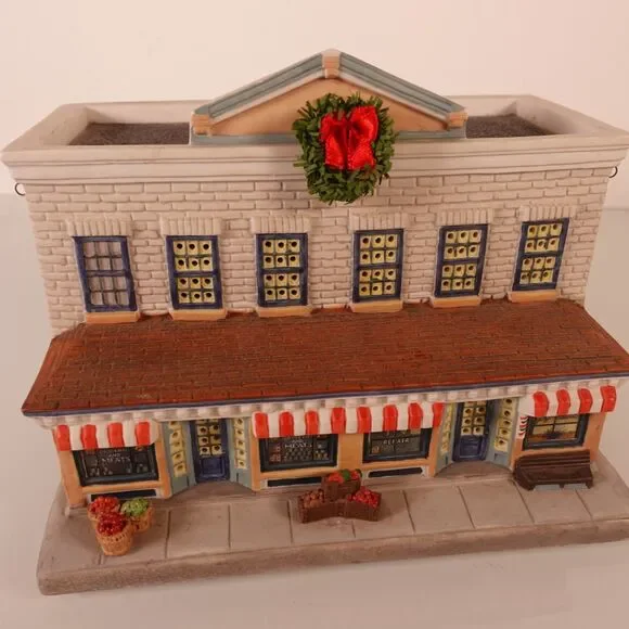 Hawthorne Village Welcome to Mayberry Floyd's Barbershop 1994 with Wreath no Box