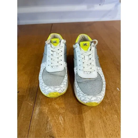 Michael Kors Mix-Media Trainer Sneakers Shoes Womens SZ 8