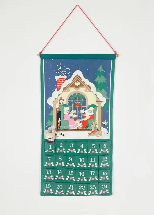Vintage Avon Countdown to Christmas Advent Calendar w Original Mouse