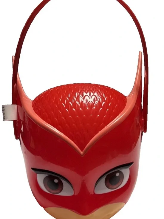 DISNEY PJ MASKS OWLETTE PLASTIC BUCKET STORAGE PAIL BASKET FOR HALLOWEEN, EASTER