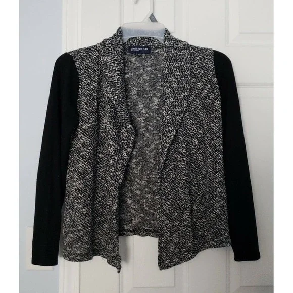 Jones New York Womans Cardigans Sweater‎ Size Small, Black & Grey.