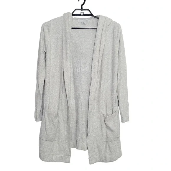 Barefoot Dreams Cardigan Cozychic Lite XS Small Light Gray