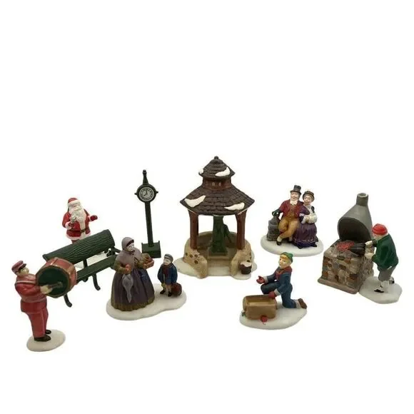 Dept 56 Variety Figures Porcelain‎ 9 Pieces You Can Add To Villages 2 Are Broken