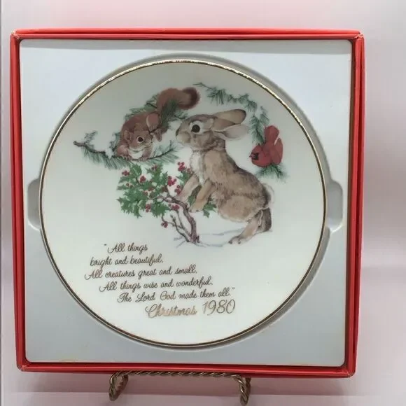 Winter Wonders Christmas Plate 1980