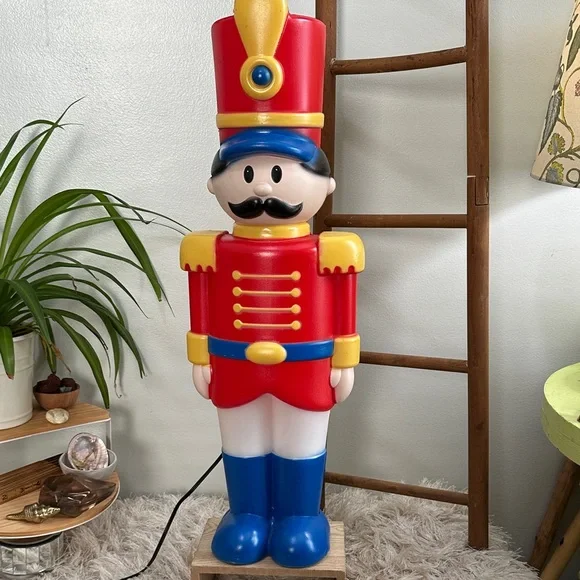 Toy Soldier Christmas Lighted‎ Plastic Outdoor Holiday Decor 24” Tall