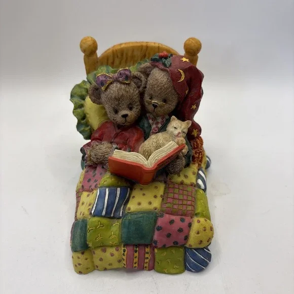 Vtg Youngs 1998 'Twas‎ The Night Before Christmas Resin Bear Collectible Decor