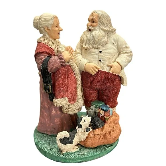 Vtg Hand Painted Deluxe Santa Claus Figurine 90’s Seasonal Specialties Co‎