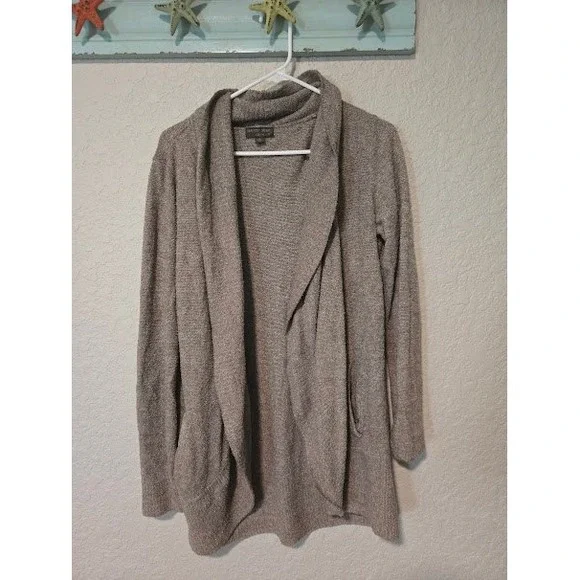 Barefoot Dreams Heathered Brown Cardigan