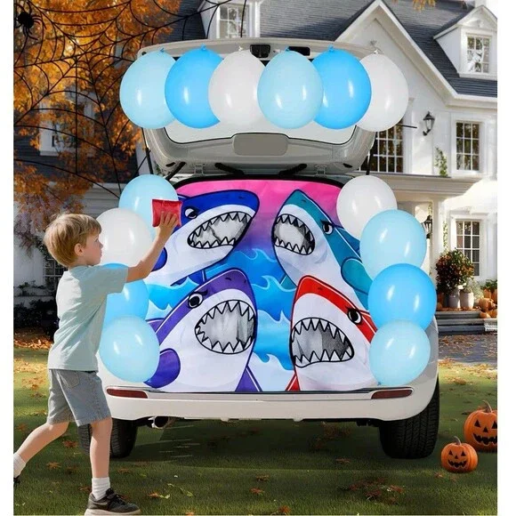 JOYIN Halloween Shark Trunk Or Treat Shark Toss Game For Back Of SUV Or Van