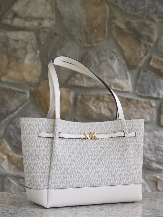 Michael Kors Reed Logo Large Belted Tote Bag