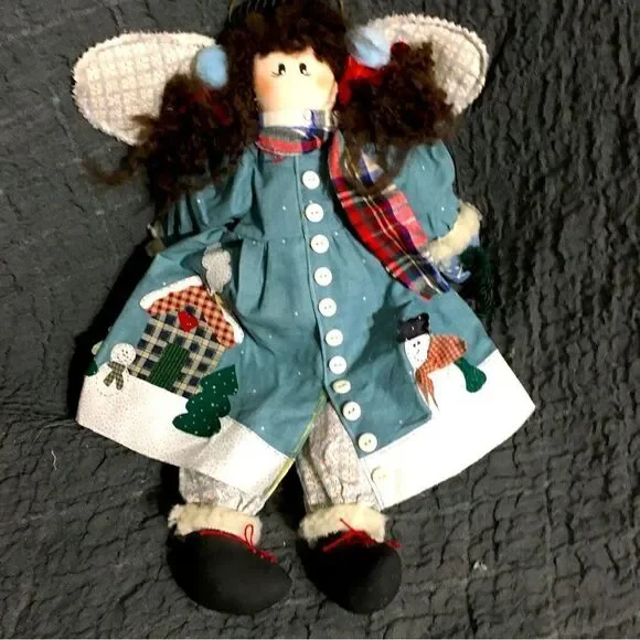 Christmas Angel Hangin Doll Tree Topper