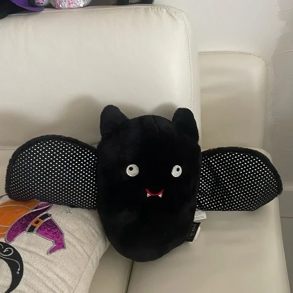 Cynthia Rowley Curious Halloween BAT Black/Multi Color Sparkly Decor