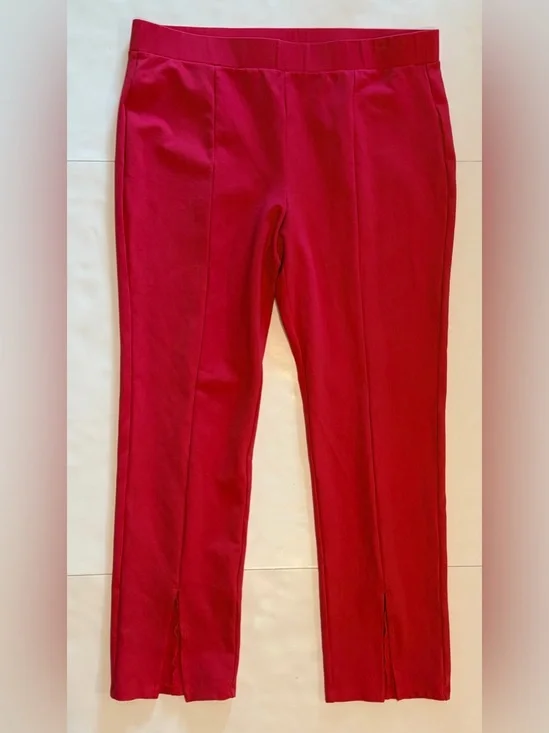 MICHAEL Michael Kors Split Hem Leggings Pants Deep Pink Fuchsia Size XL
