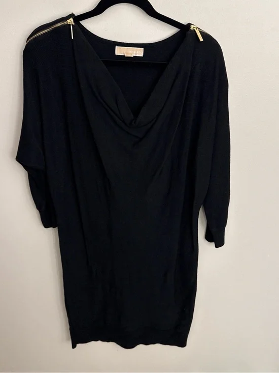 Michael Kors Black Crewneck Knit dress