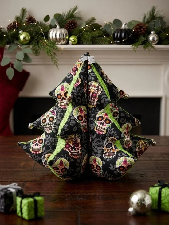 Handmade Sugar Skull Christmas Tree, 11