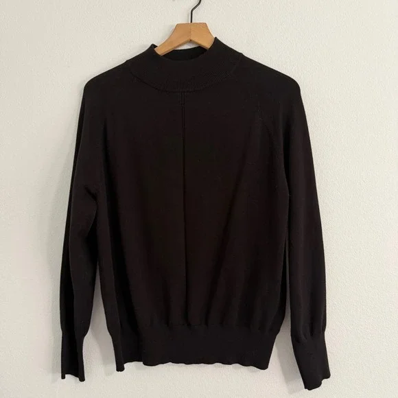 Time &‎ Tru - Classic Black Mock Neck Sweater