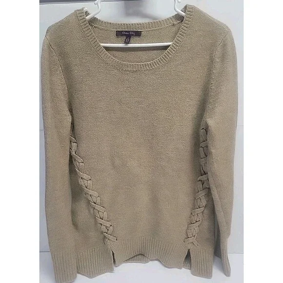 Olivia Sky Brown Soft Knitted Sweater‎ Sz M