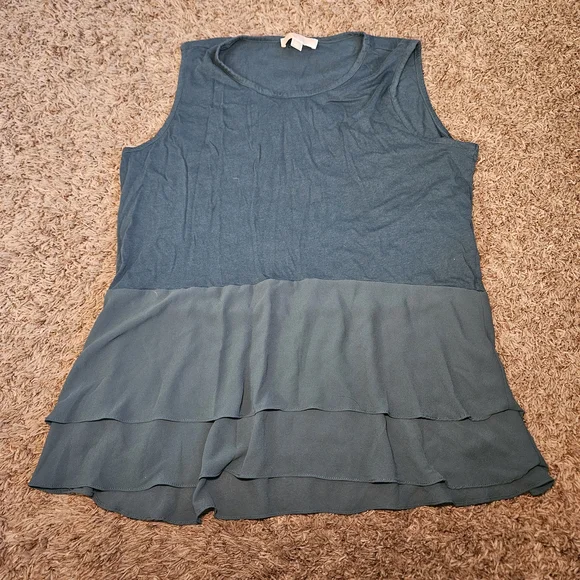 Michael Kors Dark Green‎ Top Sleeveless Size XXL