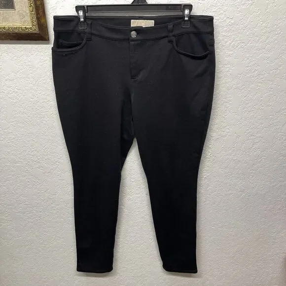 Michael Kors Pants Black Plus Size 10 Women’s Stretch Soft Slim Leg, Pilling