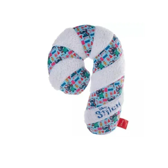 Disney Stitch Candy Cane Shape Christmas Pillow, 18