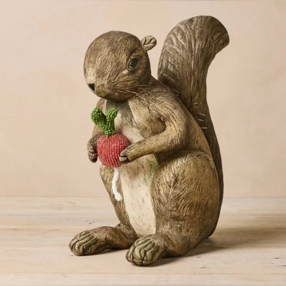 John Derian Company Fall‎ Squirrel Radish Pillow Plush
