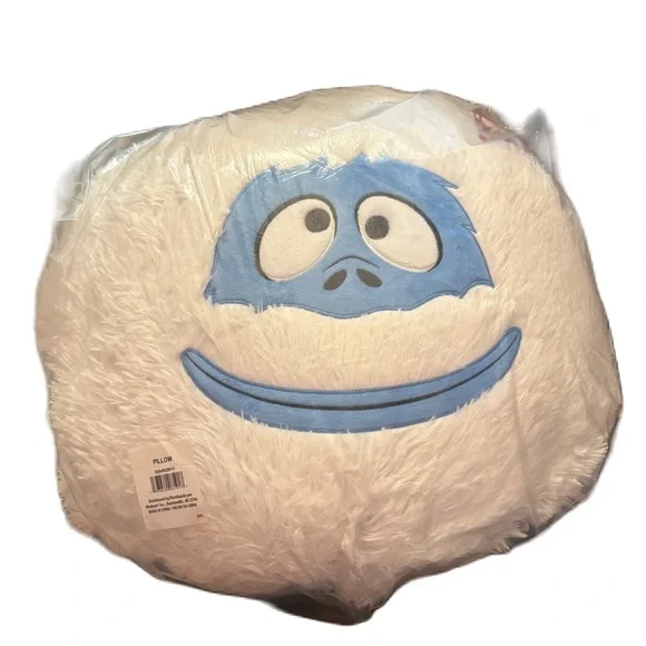 Rudolph Red Nosed Reindeer Bumble Plush Throw Pillow Large NEW Christmas Fuzzy