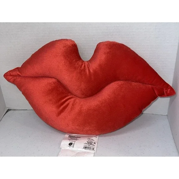 Plush Lip Shaped Couch Pillow Toss Red Target Room Essentials 10