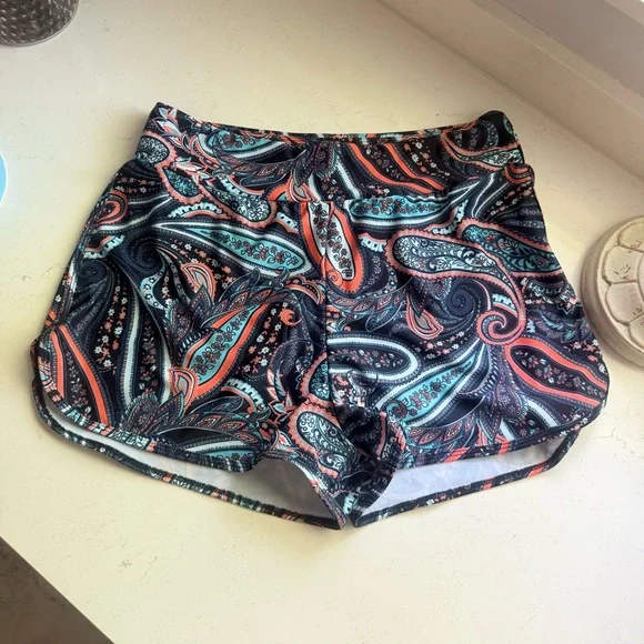 Paisley Leaf Swim Shorts