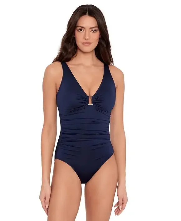 Lauren Ralph Lauren Ralph Lauren Ring Over The Shoulder One Piece Swimsuit